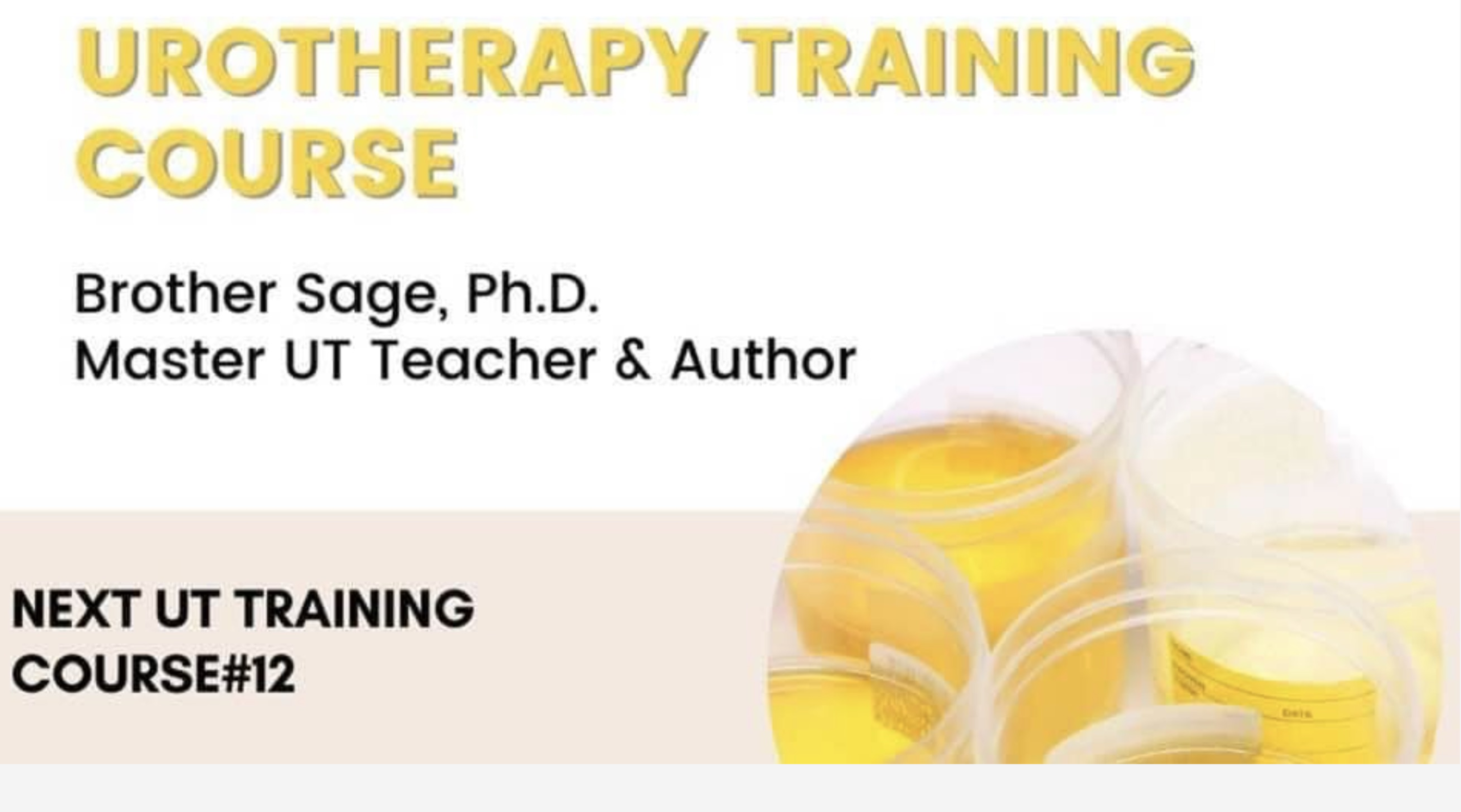 sandal - Urotherapy Training Course Brother Sage, Ph.D. Master Ut Teacher & Author Next Ut Training Course